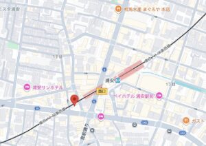 焼肉きんぐ マーヴ浦安店の地図