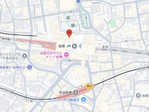 東武百貨店 船橋店の地図
