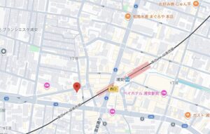 浦安ダイナー(URAYASU Diner)の地図