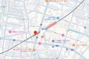 スターバックスメトロ浦安店の地図