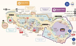 Zoff イクスピアリ店が出店する場所がわかるフロアマップ