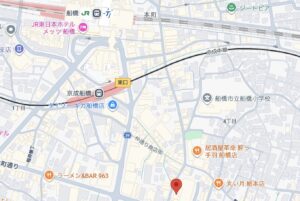 船橋バリはやの地図