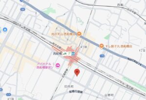 西船橋駅前耳鼻咽喉科クリニックの地図
